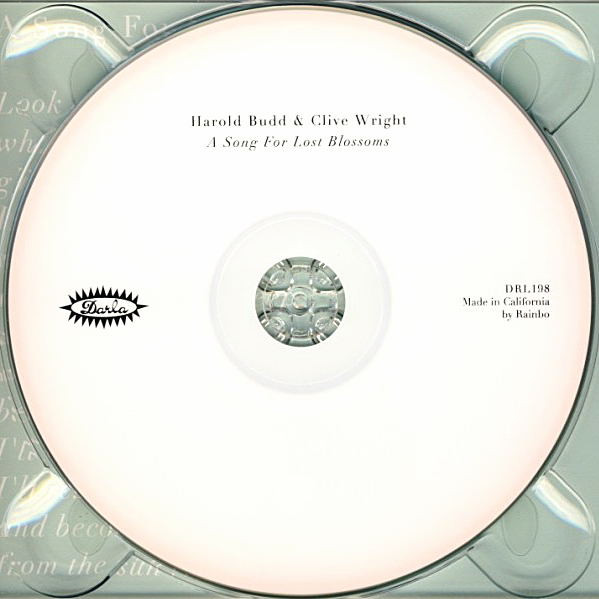Harold Budd & Clive Wright - A Song For Lost Blossoms (CD, Album) (Near Mint (NM or M-)) - Image 4