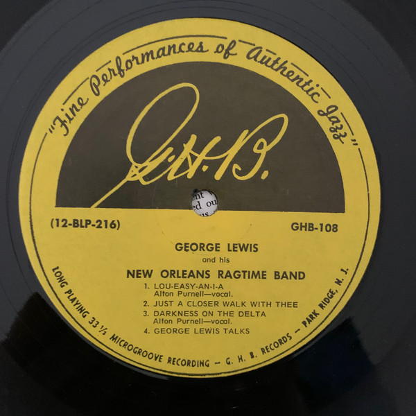 George Lewis' Ragtime Band - George Lewis Ragtime Jazz Band (LP, Album, M/Print) (Mint (M)) - Image 4