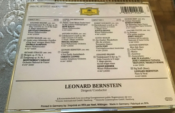 Leonard Bernstein - To Lenny With Love (2xCD, Comp) (Near Mint (NM or M-)) - Image 4