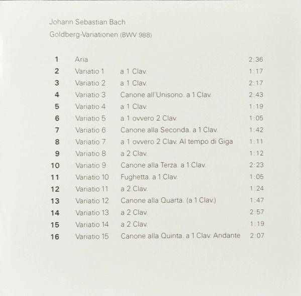 Johann Sebastian Bach / Keith Jarrett - Goldberg Variations (CD, RE, Uni) (Near Mint (NM or M-)) - Image 4