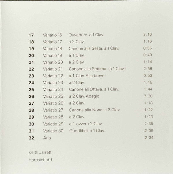 Johann Sebastian Bach / Keith Jarrett - Goldberg Variations (CD, RE, Uni) (Near Mint (NM or M-)) - Image 5