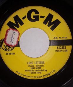 Joni James - Love Letters (7") (Very Good (VG))