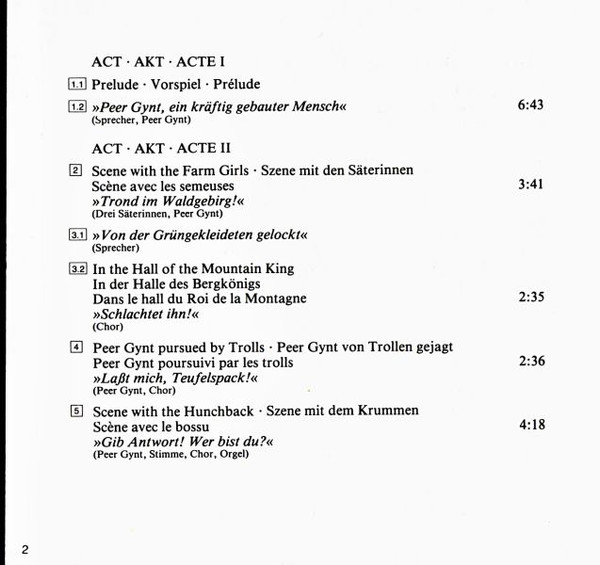 Edvard Grieg - Kurt Masur - Gewandhausorchester Leipzig - Peer Gynt (CD, Album) (Near Mint (NM or M-)) - Image 3