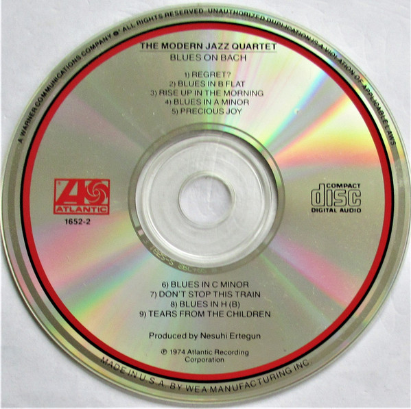 The Modern Jazz Quartet - Blues On Bach (CD, Album, RE) (Near Mint (NM or M-)) - Image 3