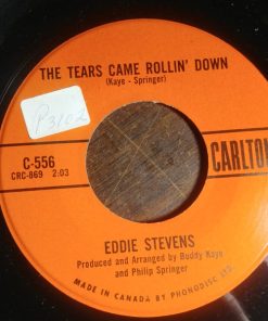 Eddie Stevens (7) - The Tears Came Rollin' Down / Teen-age Bachelor (7", Single) (Very Good Plus (VG+))