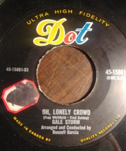 Gale Storm - Oh, Lonely Crowd / Happiness Left Yesterday (7", Single) (Very Good Plus (VG+))