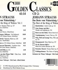 Alternative view of Johann Strauss Jr. - Das Beste Vom Walzerkönig = The Best Of The King Of Waltzes (2xCD) (Near Mint (NM or M-))