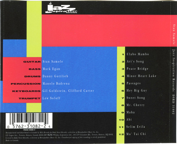 Stan Samole - Stan Samole (CD, Album) (Near Mint (NM or M-)) - Image 2