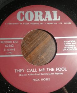 Nick Noble - They Call Me The Fool / (I'm Gonna) Cry Some Tears (7") (Very Good Plus (VG+))