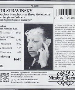 Alternative view of Igor Stravinsky - London Symphony Orchestra, Gennadi Rozhdestvensky - Pétrouchka (1911) / Symphony In Three Movements (CD, Amb) (Near Mint (NM or M-))