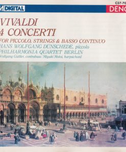 Antonio Vivaldi / Wolfgang Dünschede / Philharmonia Quartett Berlin - 4 Concerti For Piccolo, Strings And Basso Continuo (CD, Album, RP) (Near Mint (NM or M-))