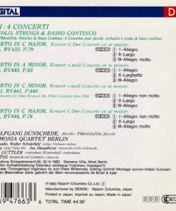 Alternative view of Antonio Vivaldi / Wolfgang Dünschede / Philharmonia Quartett Berlin - 4 Concerti For Piccolo, Strings And Basso Continuo (CD, Album, RP) (Near Mint (NM or M-))