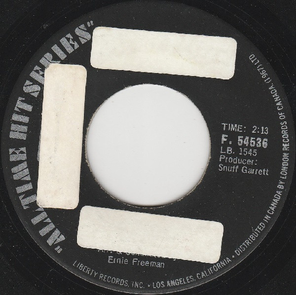 Bobby Vee With The Johnny Mann Singers - The Night Has A Thousand Eyes / Charms (7", Single, RE) (Near Mint (NM or M-)) - Image 2