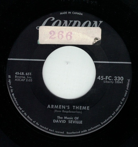 David Seville - Armen's Theme (7", Single) (Very Good (VG))