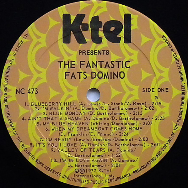Fats Domino - The Fantastic Fats Domino (LP, Comp) (Mint (M)) - Image 3
