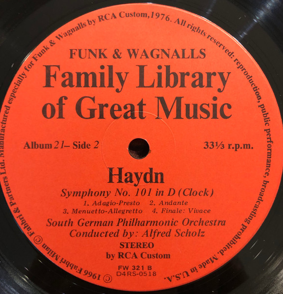 Joseph Haydn - The Surprise Symphony / The Clock Symphony (LP) (Mint (M)) - Image 4