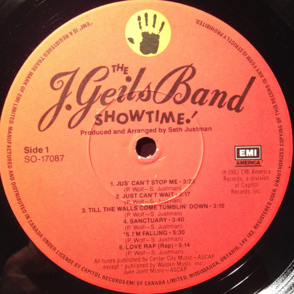 The J. Geils Band - Showtime! (LP, Album) (Mint (M)) - Image 3