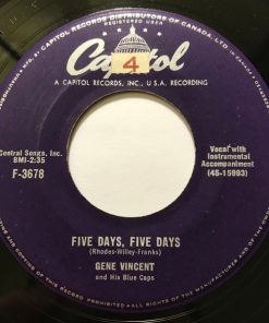 Alternative view of Gene Vincent & His Blue Caps - B-I-Bickey-Bi, Bo-Bo-Go (7") (Near Mint (NM or M-))