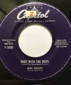 Gene Vincent & His Blue Caps - Race With The Devil / Gonna Back Up Baby (7", Single) (Near Mint (NM or M-))