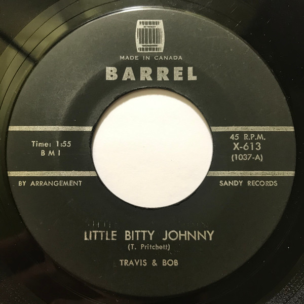 Travis And Bob - Little Bitty Johnny (7", Single) (Very Good Plus (VG+))