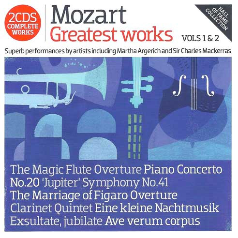Wolfgang Amadeus Mozart - Greatest Works Vols 1 & 2 (2xCD, Comp) (Near Mint (NM or M-))