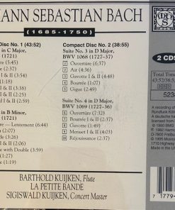 Alternative view of Johann Sebastian Bach, La Petite Bande, Sigiswald Kuijken - Suites (Overtures) BWV 1066−1069 (2xCD, RE) (Near Mint (NM or M-))