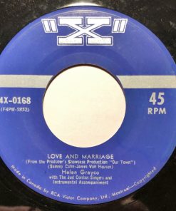 Helen Grayco With The Jud Conlon Rhythmaires - Love And Marriage / When You're In Love You Believe (7", Single, Promo) (Very Good Plus (VG+))