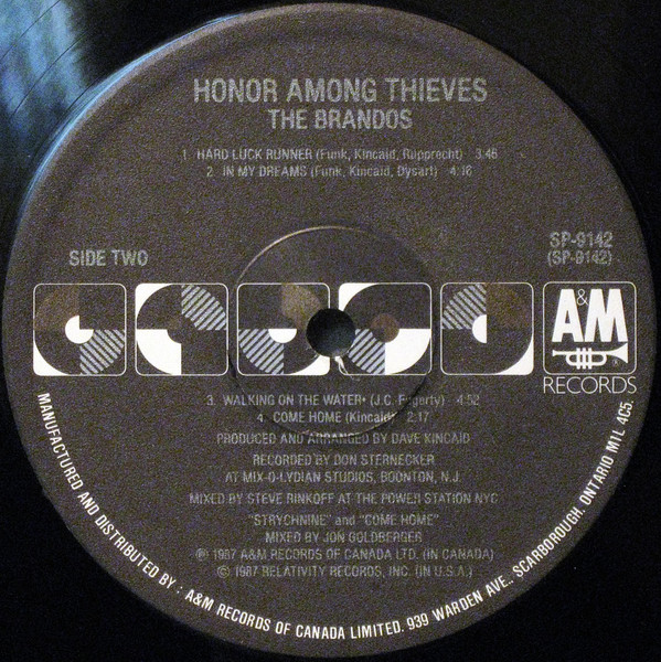 The Brandos - Honor Among Thieves (LP, Album) (Mint (M)) - Image 4