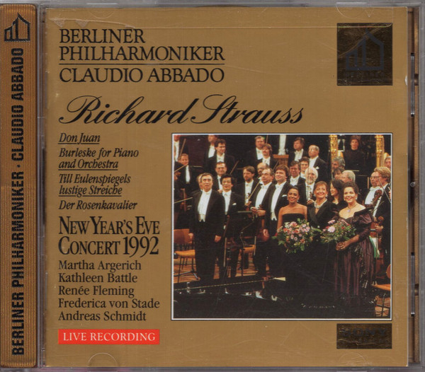 Richard Strauss – Berliner Philharmoniker, Claudio Abbado - New Year’s Eve Concert 1992 (CD, Gol) (Near Mint (NM or M-)) - Image 3