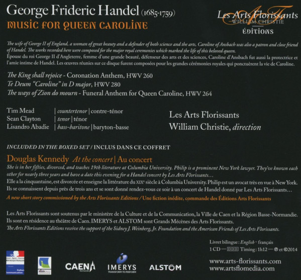 Georg Friedrich Händel – Les Arts Florissants, William Christie - Music For Queen Caroline (CD) (Near Mint (NM or M-)) - Image 2