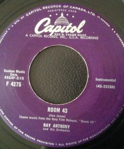 Ray Anthony & His Orchestra - Room 43 (7", Single) (Very Good Plus (VG+))