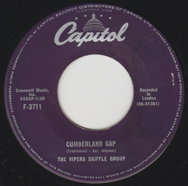 The Vipers Skiffle Group - Cumberland Gap / Maggie May (7") (Very Good (VG))