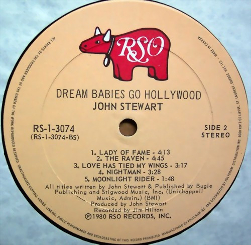 John Stewart (2) - Dream Babies Go Hollywood (LP, Album) (Mint (M)) - Image 3