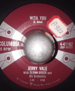 Alternative view of Jerry Vale - Blue Tears (On A White Wedding Gown) / With You (7", Single) (Very Good Plus (VG+))
