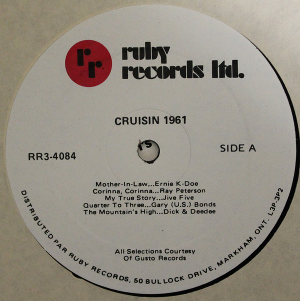 Various - Cruisin' 1961 (LP, Comp) (Mint (M)) - Image 3