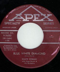 Alternative view of Shaye Cogan With The Hugo Peretti Orchestra - Satisfaction Guaranteed / Blue White Diamond (7", Single) (Very Good Plus (VG+))