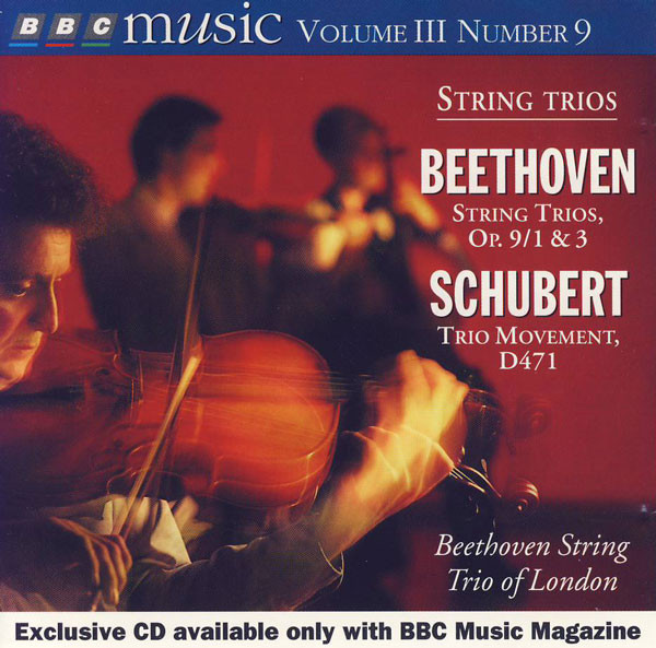Ludwig van Beethoven / Franz Schubert - Beethoven String Trio Of London - String Trios (String Trios, Op. 9/1 & 3 / Trio Movement, D471) (CD) (Near Mint (NM or M-)) - Image 2