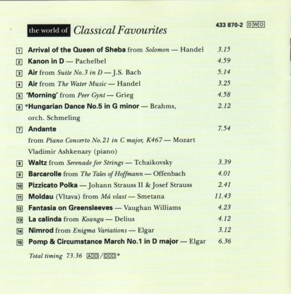 Various - The World Of Classical Favourites (CD, Comp) (Near Mint (NM or M-)) - Image 2