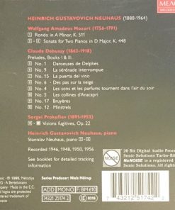 Alternative view of Heinrich Neuhaus - Mozart / Debussy / Prokofiev (CD, Mono, RM) (Near Mint (NM or M-))