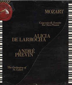 Wolfgang Amadeus Mozart, Alicia De Larrocha, André Previn, Orchestra Of St. Luke's - Concerto & Sonata For Two Pianos (CD, Club, RE) (Near Mint (NM or M-))