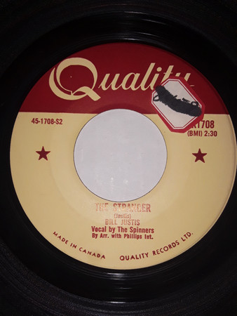 The Bill Justis Orchestra - College Man / The Stranger (7") (Very Good (VG)) - Image 2