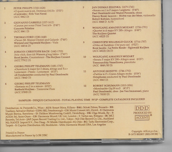 Various - Accent 1978 - 1990 (CD, Comp, Promo) (Near Mint (NM or M-)) - Image 2