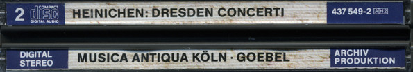 Johann David Heinichen – Musica Antiqua Köln, Reinhard Goebel - Dresden Concerti (2xCD, Album) (Near Mint (NM or M-)) - Image 3