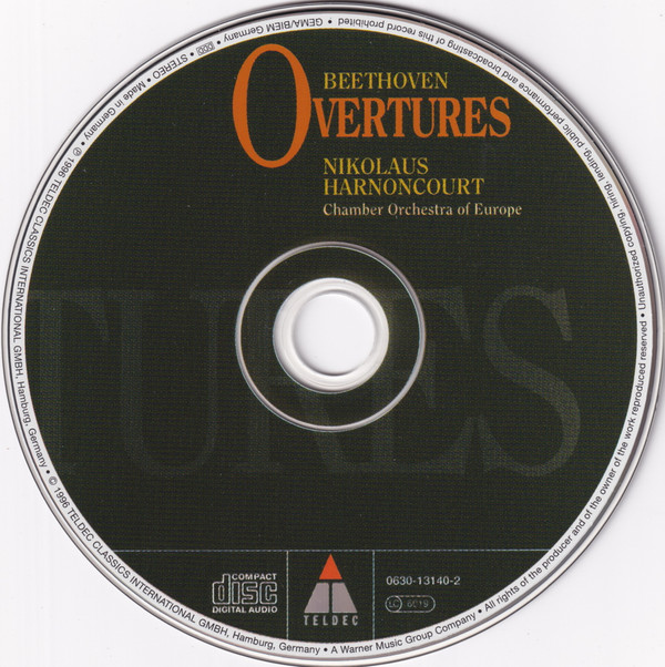 Beethoven*, Nikolaus Harnoncourt, Chamber Orchestra Of Europe* - Overtures (CD, Ltd) (Near Mint (NM or M-)) - Image 3