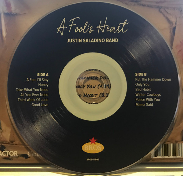 Justin Saladino Band - A Fool's Heart (CD, Album) (Mint (M)) - Image 3