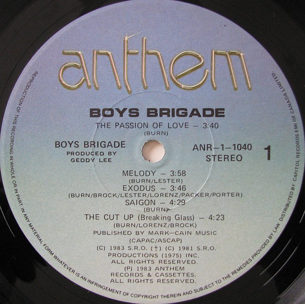 Boys Brigade - Boys Brigade (LP, Album) (Mint (M)) - Image 3