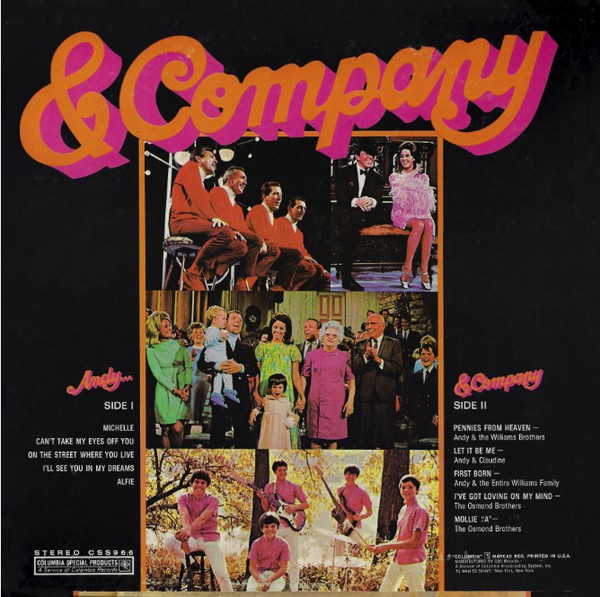 Andy Williams - Andy & Company (LP, Comp, Ltd, Ter) (Mint (M)) - Image 2
