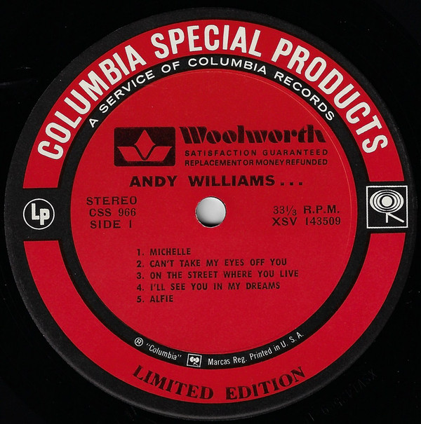 Andy Williams - Andy & Company (LP, Comp, Ltd, Ter) (Mint (M)) - Image 3