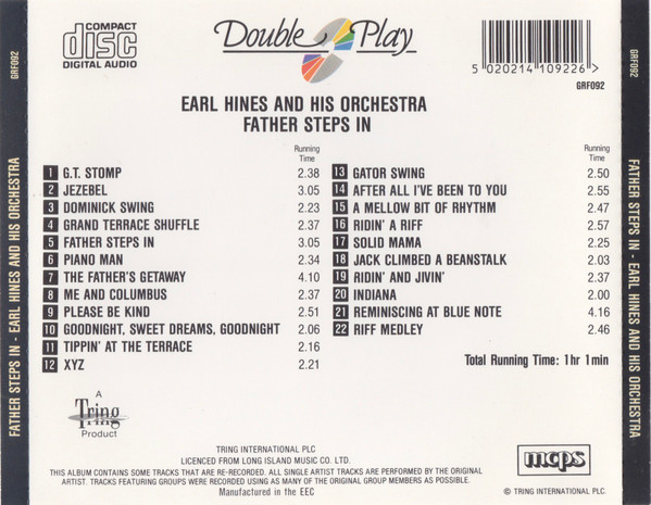 Earl Hines And His Orchestra - Father Steps In (CD, Comp) (Near Mint (NM or M-)) - Image 2
