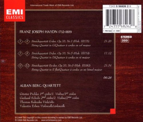 Joseph Haydn - Alban Berg Quartett - Streichquartette Op. 76, Nr. 1, 5, 6 (CD, Album) (Near Mint (NM or M-)) - Image 2